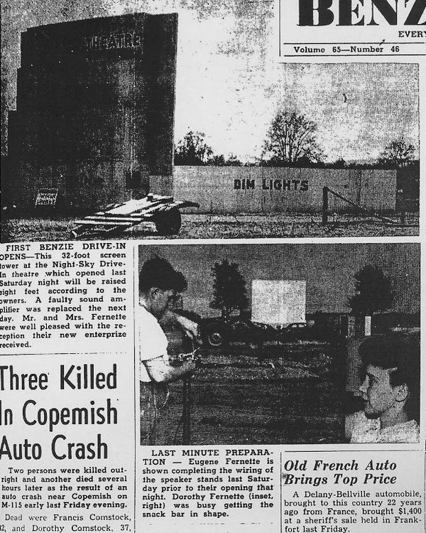 Night-Sky Drive-In Theatre - Old Article From Ron Gross (newer photo)